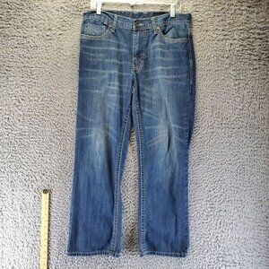 TK Axel Jeans Mens Size 32x30 Blue Treadwell Straight Paint Splatter *Read*